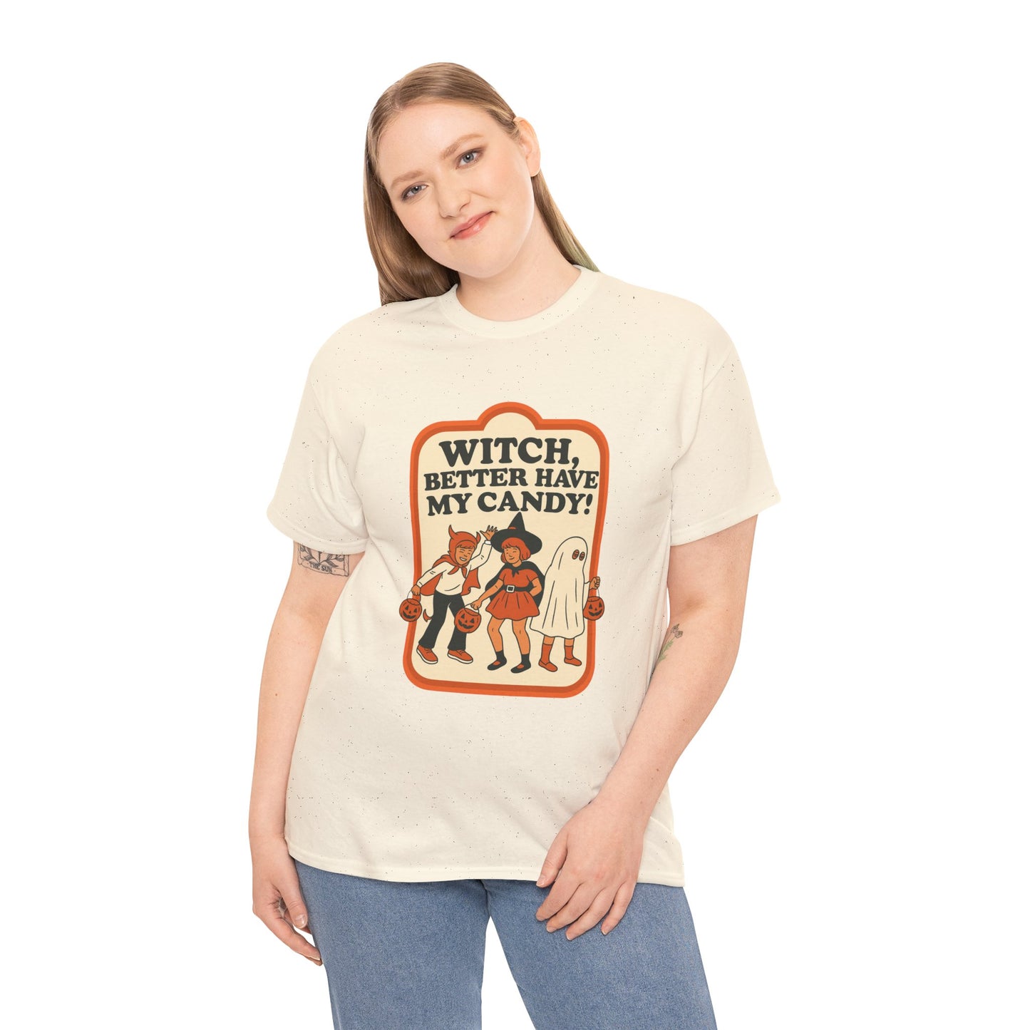 Halloween Witch Candy Tee - Unisex Cotton Shirt
