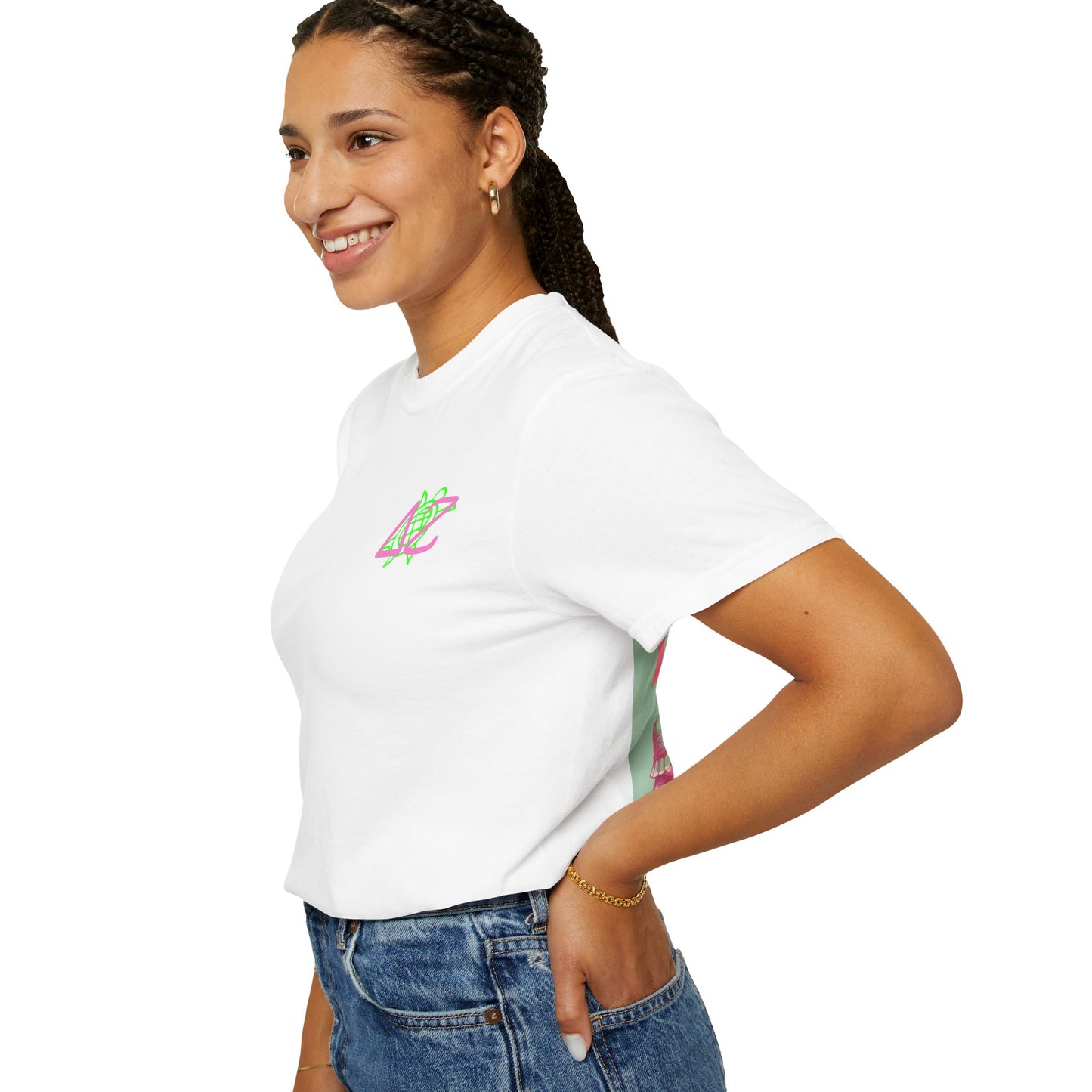 Delta Zeta Unisex T-Shirt, Sorority Shirt, Garment-Dyed Tee, Cute College Top, Sisterhood Apparel, Gift for Sorority Sisters