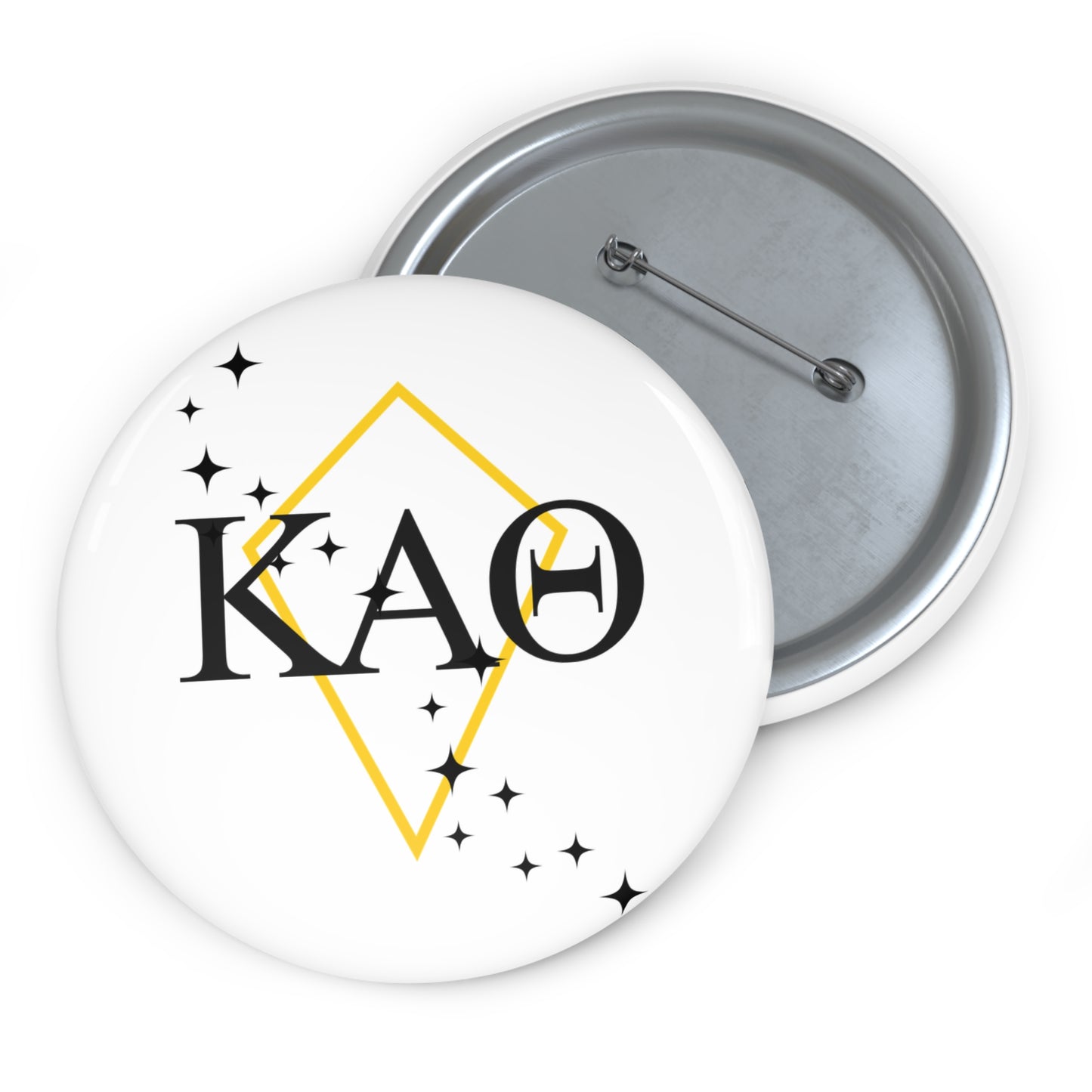 Kappa Alpha Theta Custom Pin Buttons, Personalized Button Pins, Badge, Gifts for Friends, Party Favors, Sorority or Fraternity Buttons, Unique Accessories