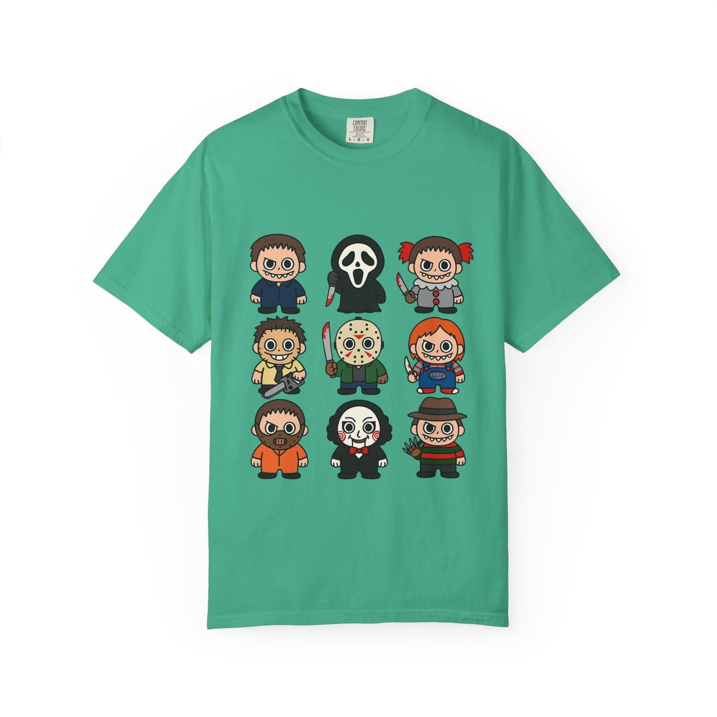 Pop Culture Horror Character T-Shirt, Unisex Tee, Halloween Tee, Horror Movie Merch, Funny Graphic Shirt, Gift for Horror Fans