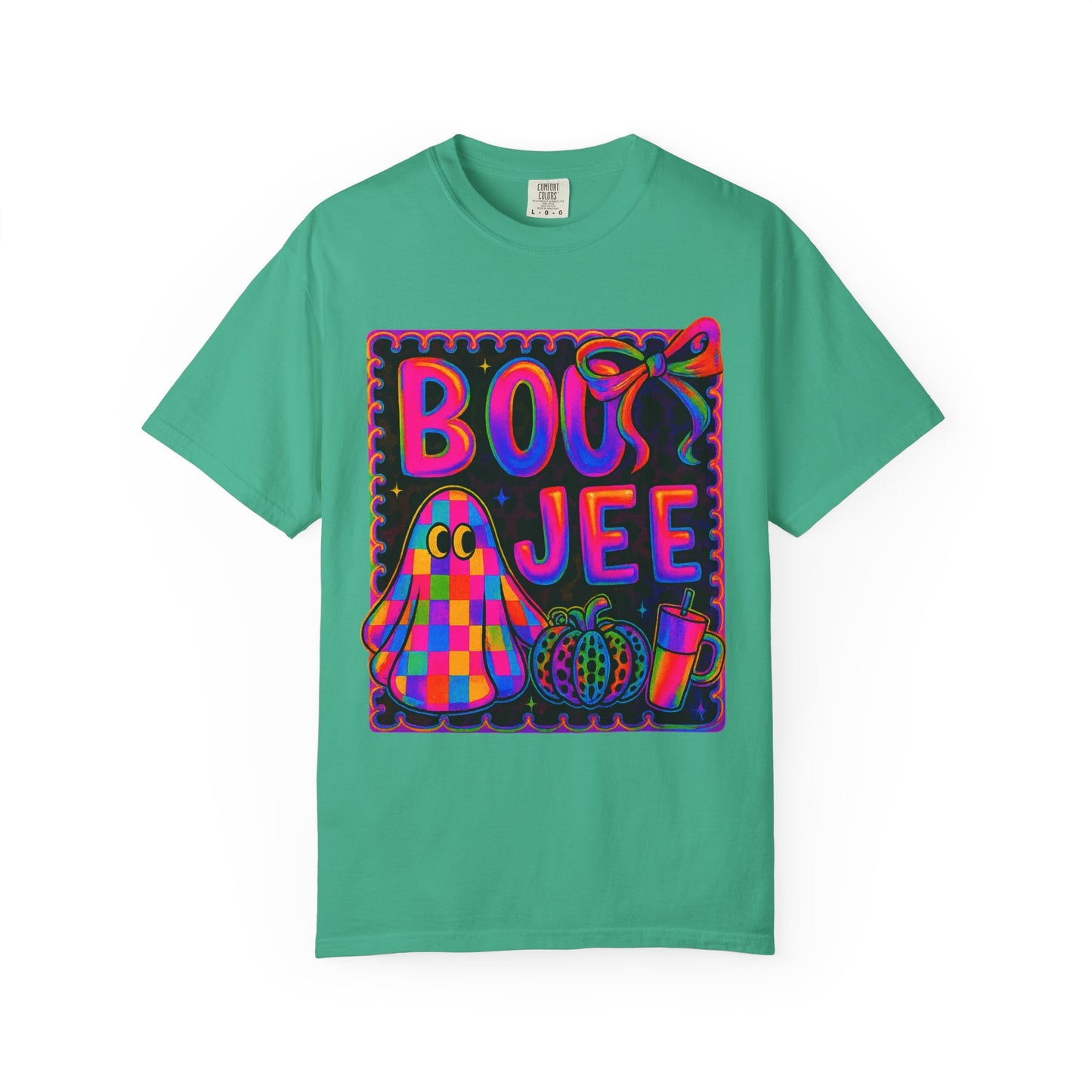 BOOJee Retro Comfort Colors, Garment-Dyed T-shirt, Colorful Graphic Tee, Unisex Streetwear, Fun Gift, Festival Fashion, Vegan Style