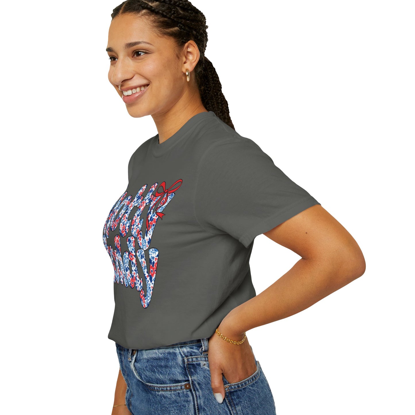 Floral Hotty Toddy Coquette Bow T-Shirt