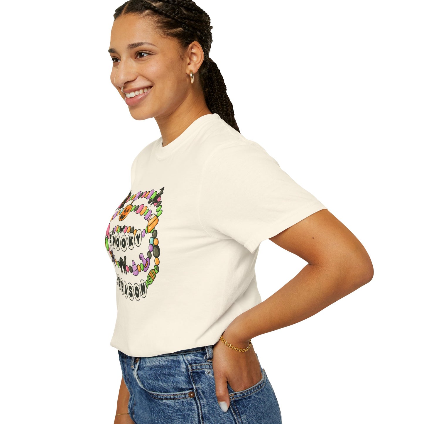 Spooky Season Friendship Bracelet T-shirt | Halloween Fun, Unisex Tee