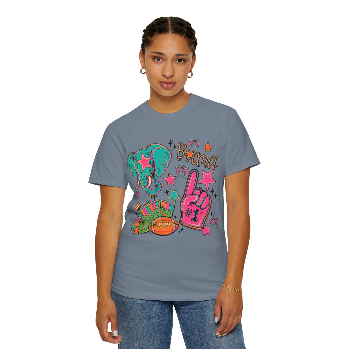Preppy Neon Elephant Fan T-Shirt