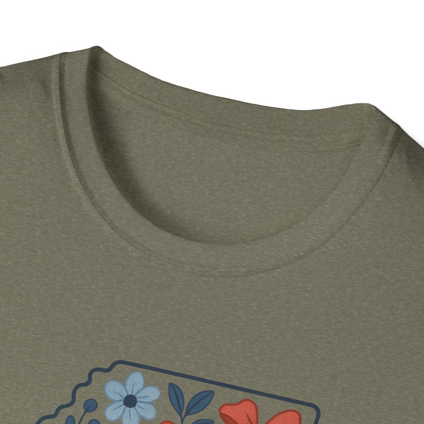 Mississippi Floral Unisex T-Shirt, Casual Tee, Gift for Her, Summer Apparel, Nature Lover Shirt, State Pride Clothing