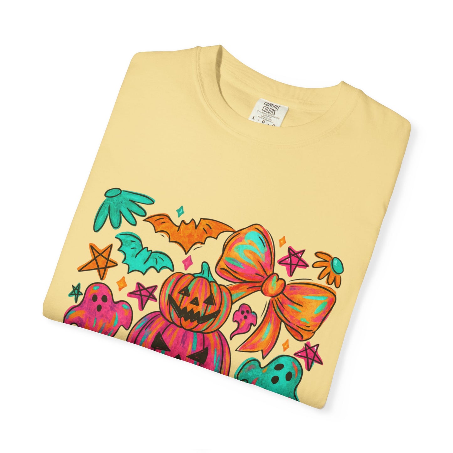 Whimsical Halloween T-Shirt, Perfect for Fall Celebrations, Ghosts & Pumpkins Design, Unisex Tee, Festive Apparel, Halloween Costume