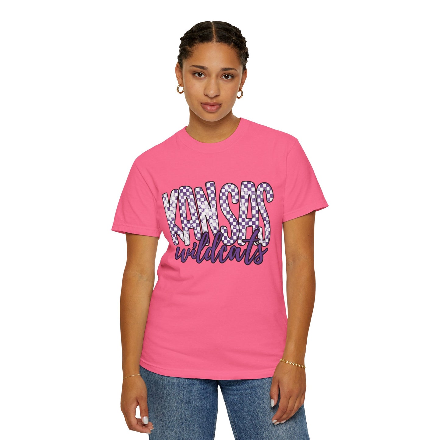 Kansas Wildcats Garment-Dyed T-Shirt | Unisex College Apparel