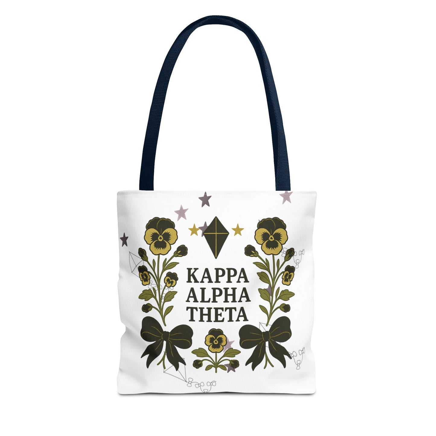 Floral Sorority Tote Bag | Kappa Alpha Theta, Eco-Friendly Bag, Gift for Sisters, College Accessory, Summer Outing Bag