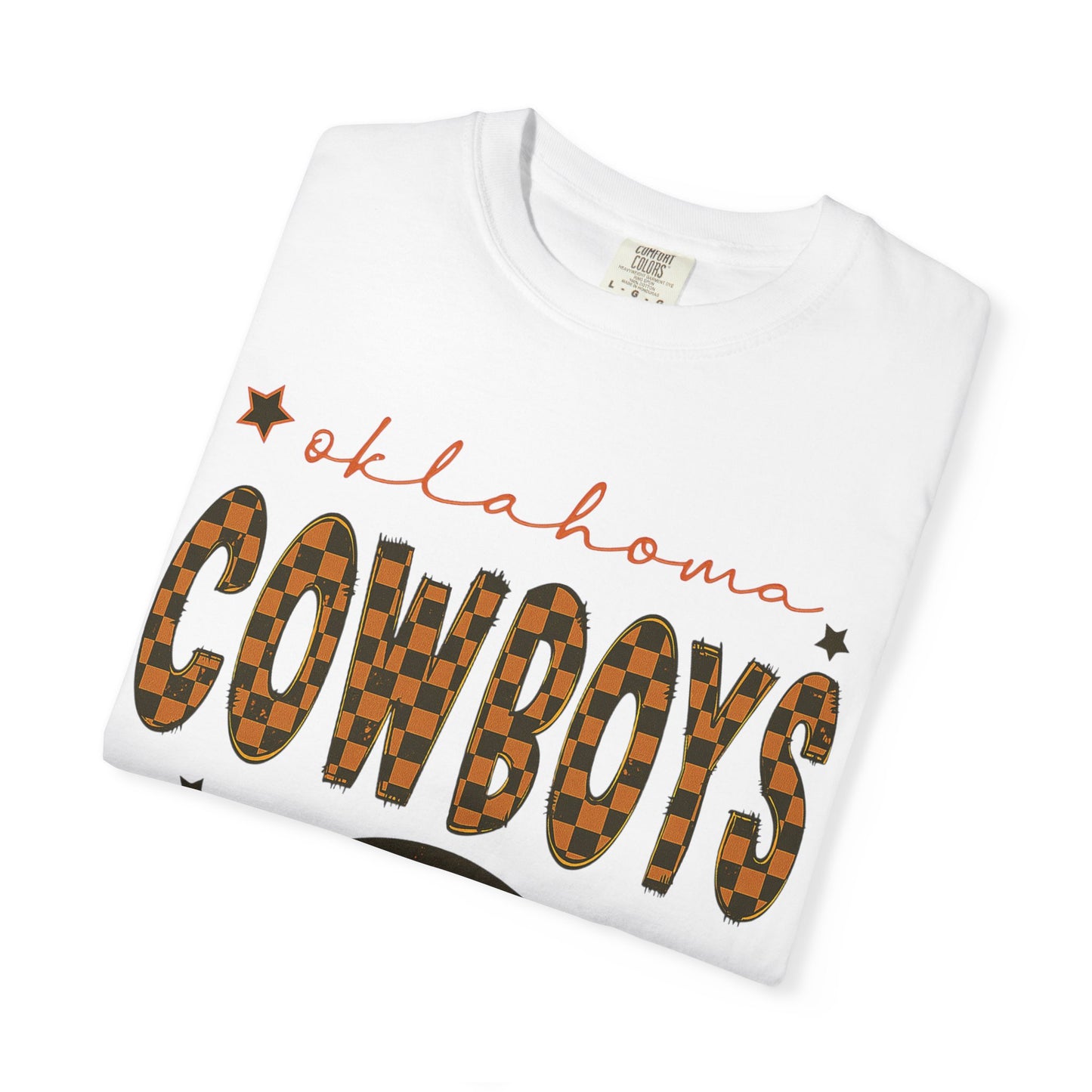 Oklahoma Cowboys Football T-Shirt — Leopard Print Team Tee