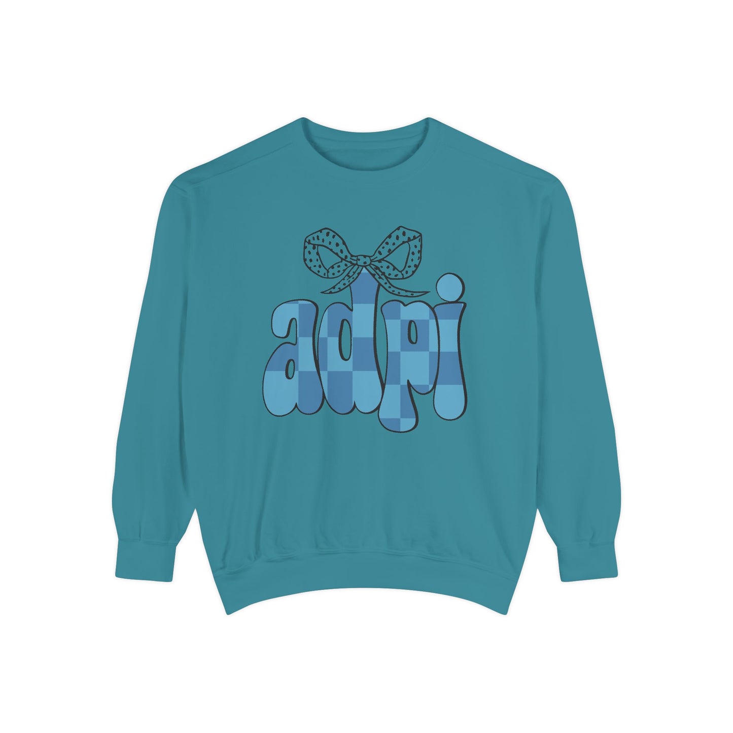 ADeltaPI Bow Design Unisex Sweatshirt - Cozy Casual Wear, comfort colors