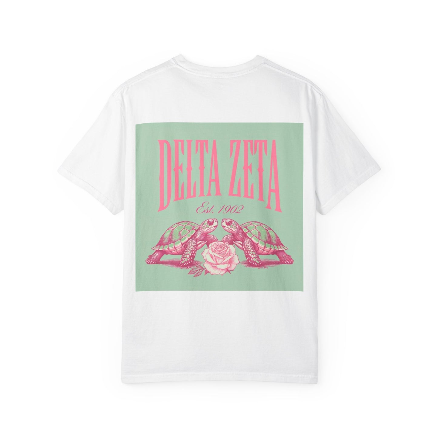 Delta Zeta Unisex T-Shirt, Sorority Shirt, Garment-Dyed Tee, Cute College Top, Sisterhood Apparel, Gift for Sorority Sisters
