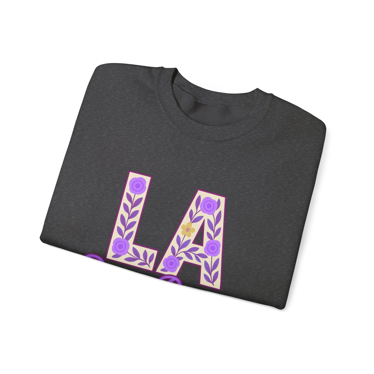 LA Baton Rouge Floral Sweatshirt, Cozy Crewneck for Fall, Gift for Friends, Casual Outing, Southern Style Apparel
