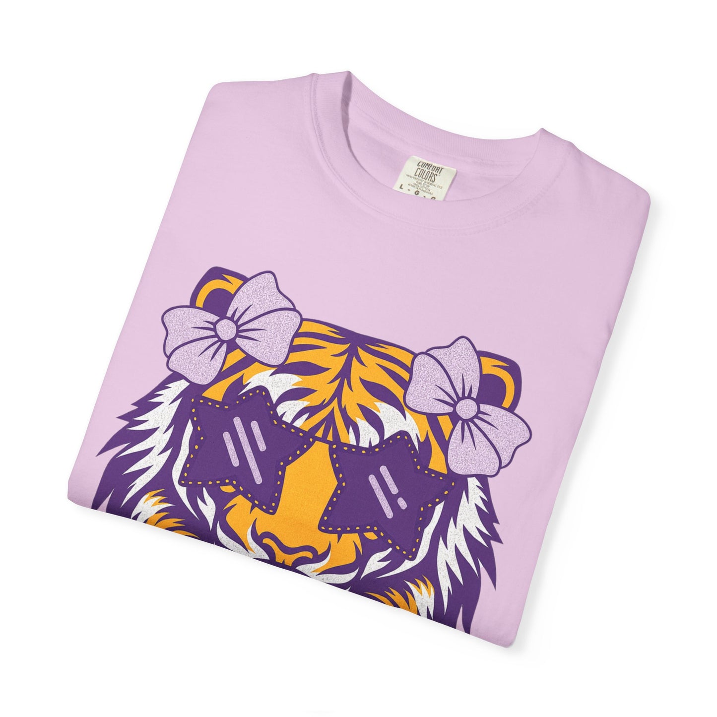 Ragin Cajun Bow Bubble Tiger T-Shirt - Casual Wear and Gift for Animal Lovers