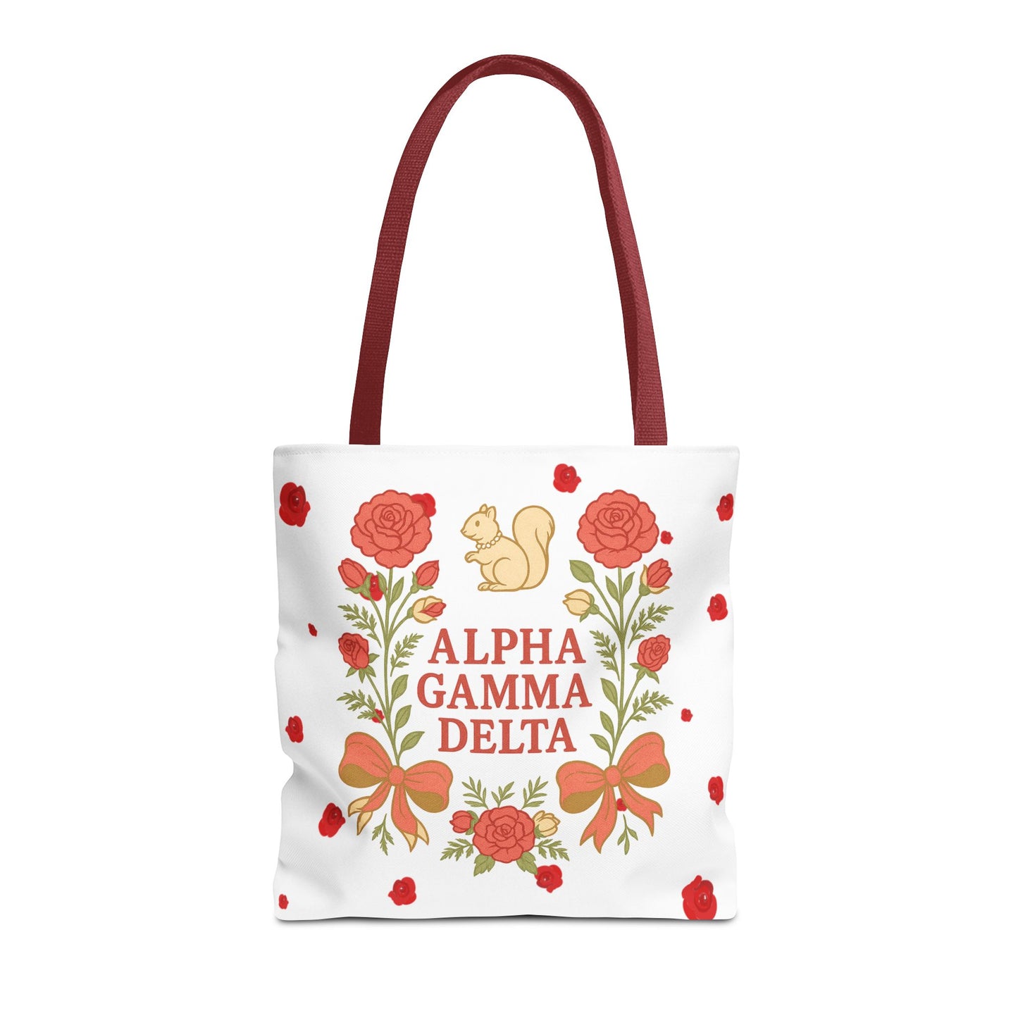 Floral Tote Bag | Alpha Gamma Delta Collection | Perfect for Sorority Events & Graduates