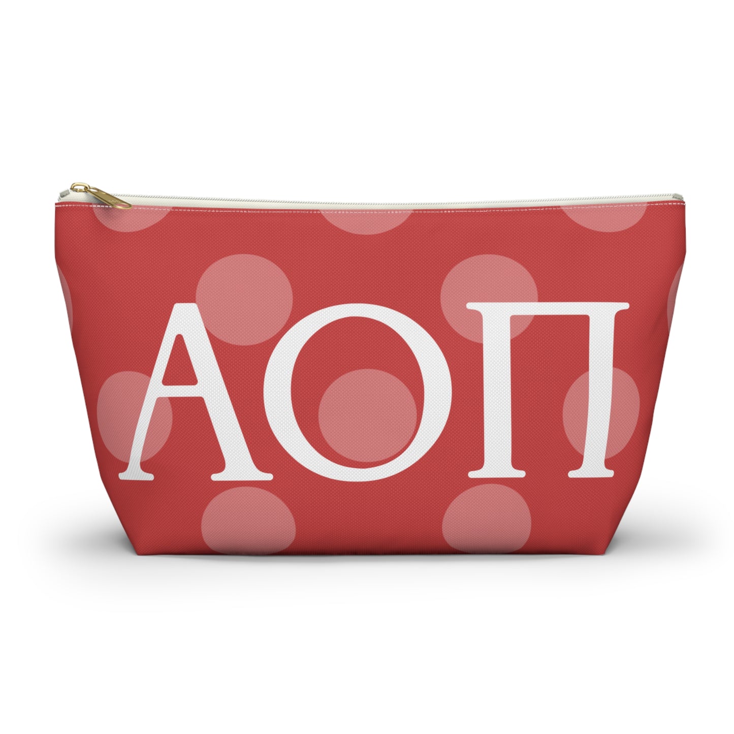 AOPI Chic Accessory Pouch, Personalized Makeup Bag, Fun Pencil Case, Stylish Travel Organizer, Unique Gift Idea, Sorority or College Essentials