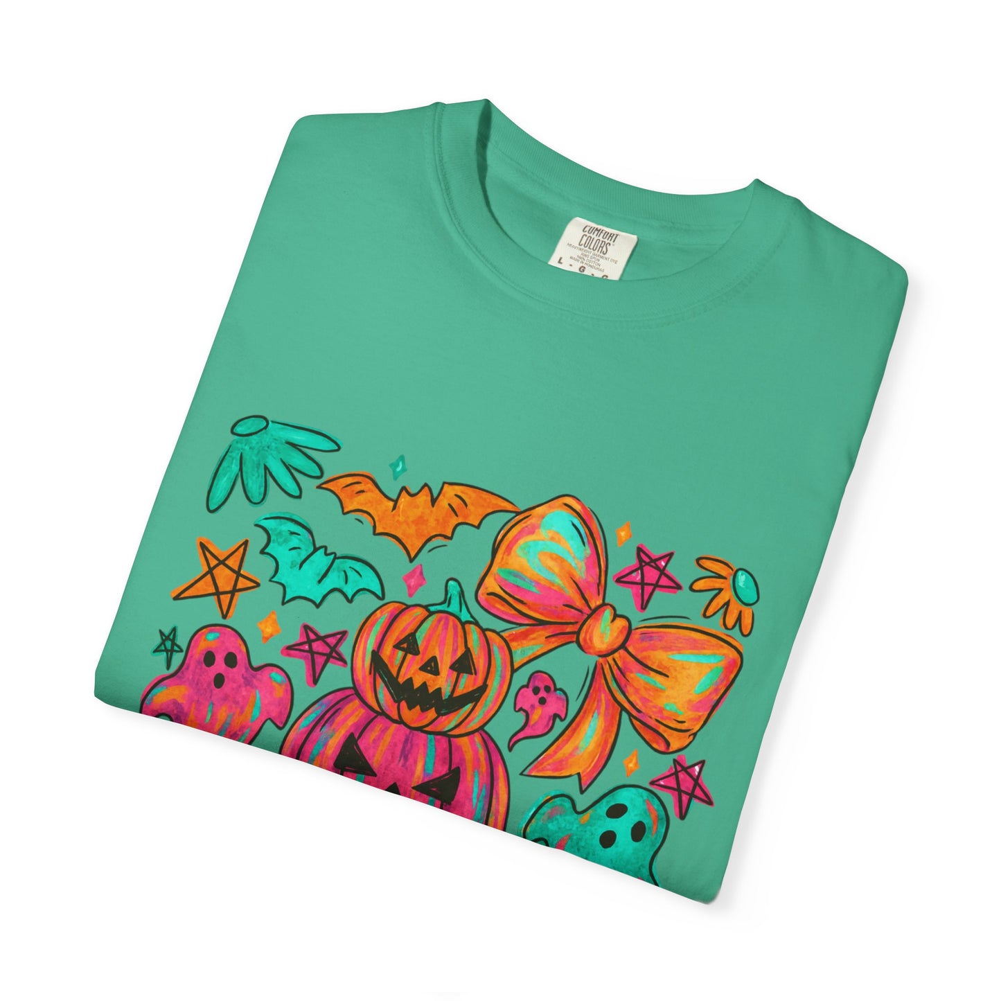 Whimsical Halloween T-Shirt, Perfect for Fall Celebrations, Ghosts & Pumpkins Design, Unisex Tee, Festive Apparel, Halloween Costume