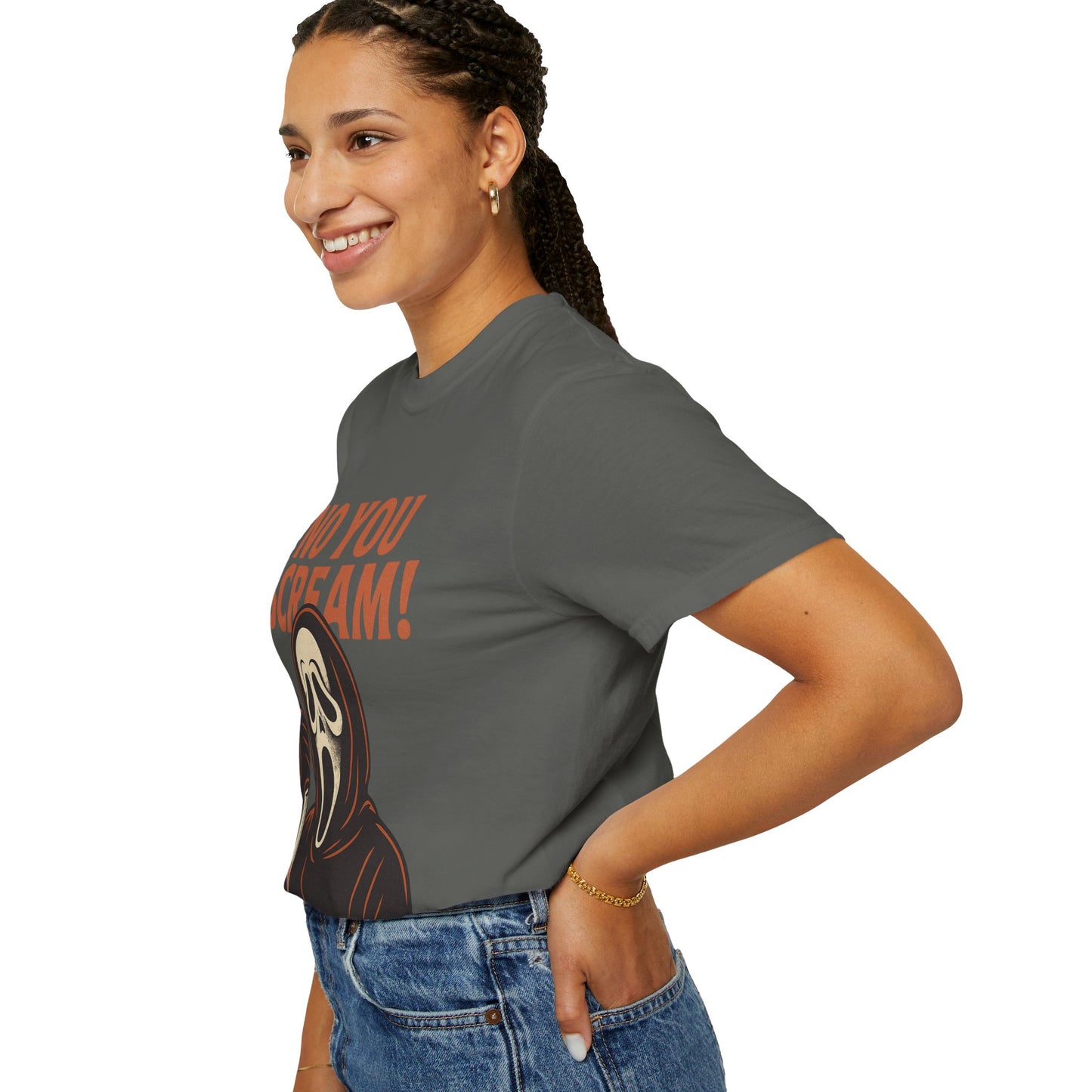 Unisex Horror-Themed T-shirt | Fun Scream Design for Halloween, Costume Parties, Movie Nights, Gift for Horror Fans