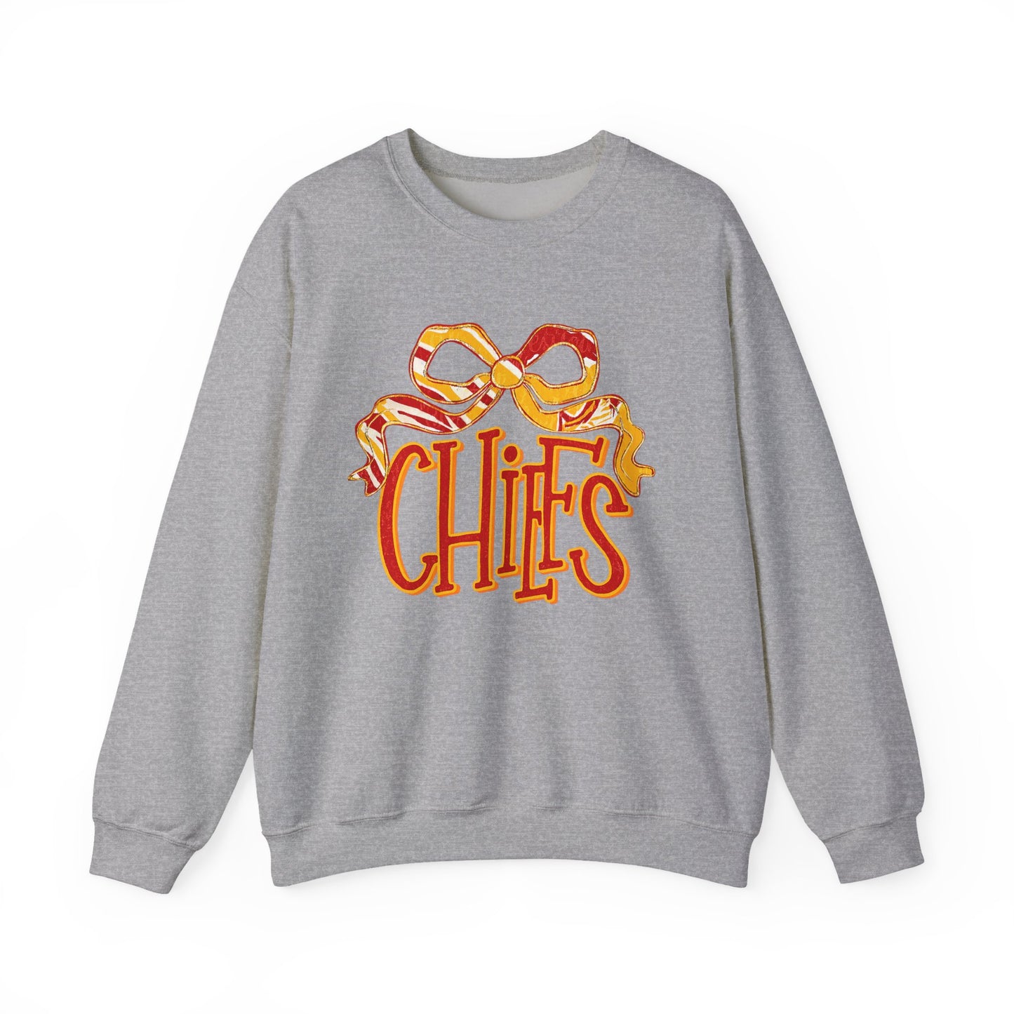 Chic Bow Design Unisex Sweatshirt, Cozy Fall Apparel, Holiday Gift, Casual Wear, Comfortable Style, Unique Sweatshirt