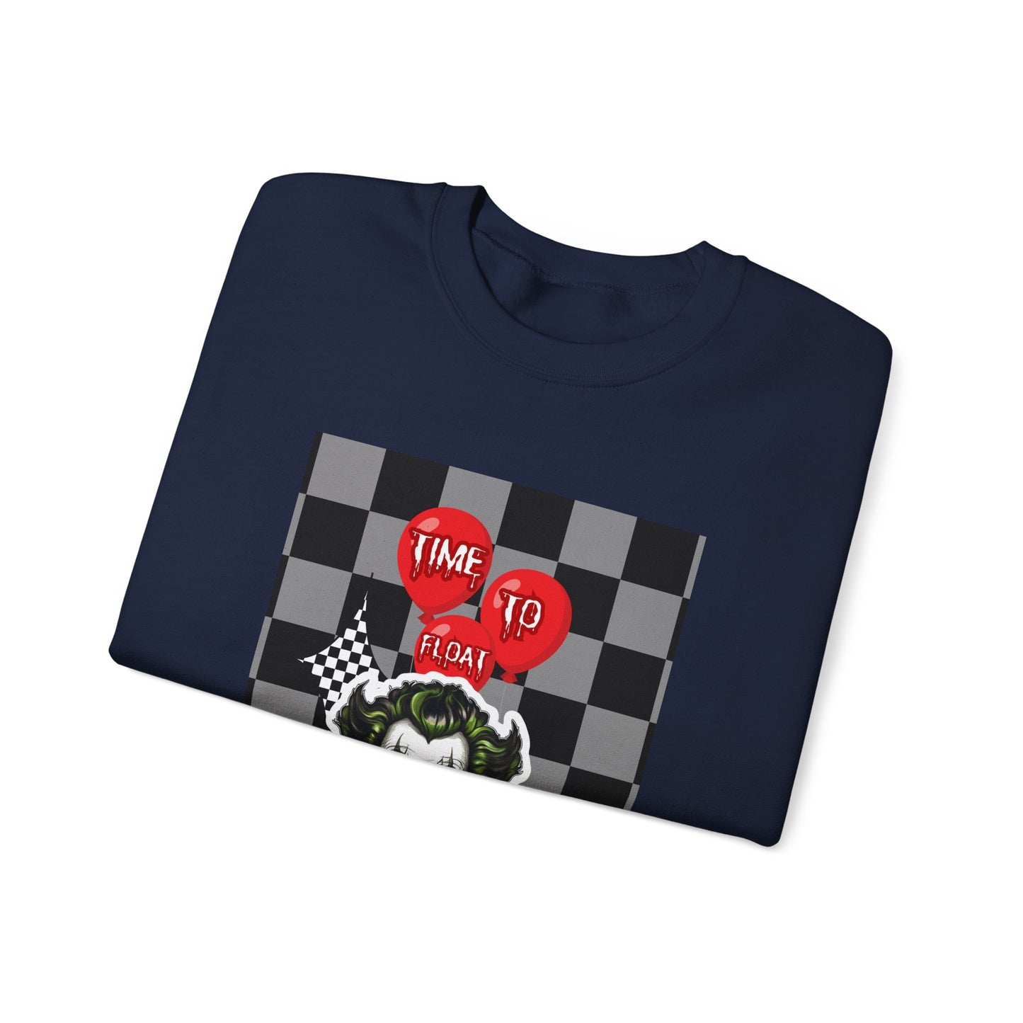 Horror Fan Crewneck Sweatshirt - Time To Float, Love It Or Leave It