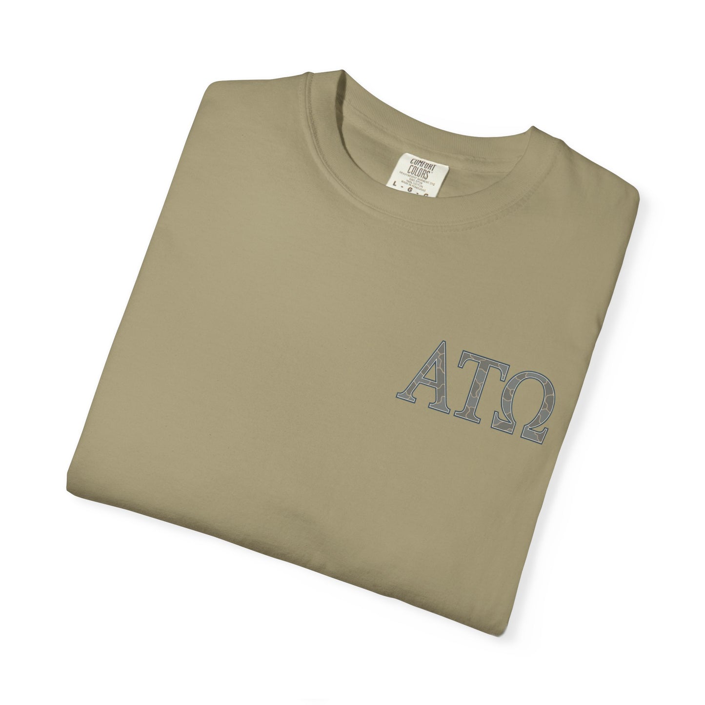 AlphaTauOmega Garment-Dyed T-shirt | Unisex Casual Tee for Fraternity Events, Gifts, College Life, Brotherhood, Greek Life
