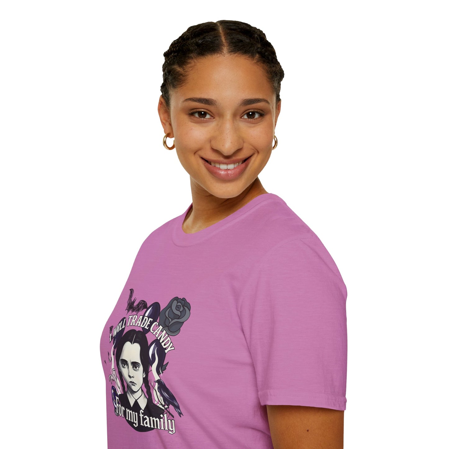 Gothic Family Tribute Unisex Tee - Halloween Dark Aesthetic Apparel