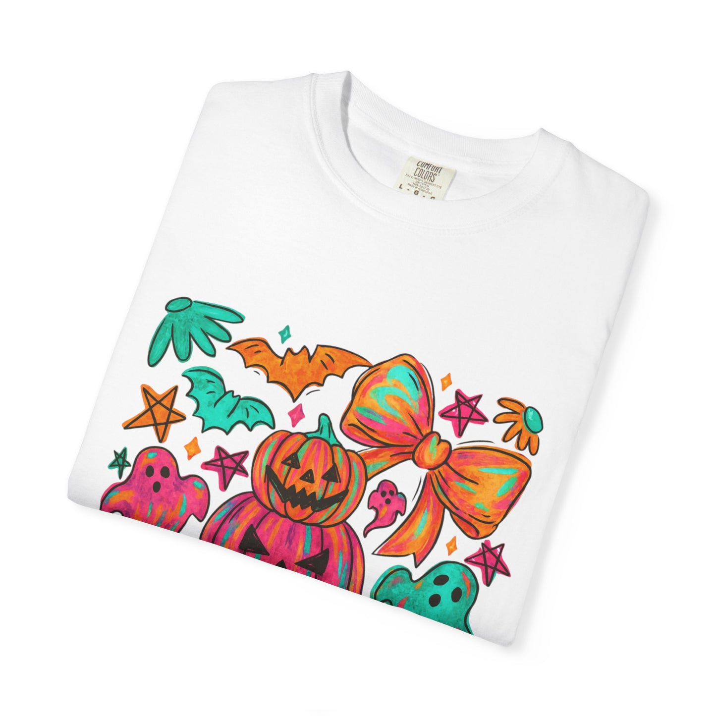 Whimsical Halloween T-Shirt, Perfect for Fall Celebrations, Ghosts & Pumpkins Design, Unisex Tee, Festive Apparel, Halloween Costume