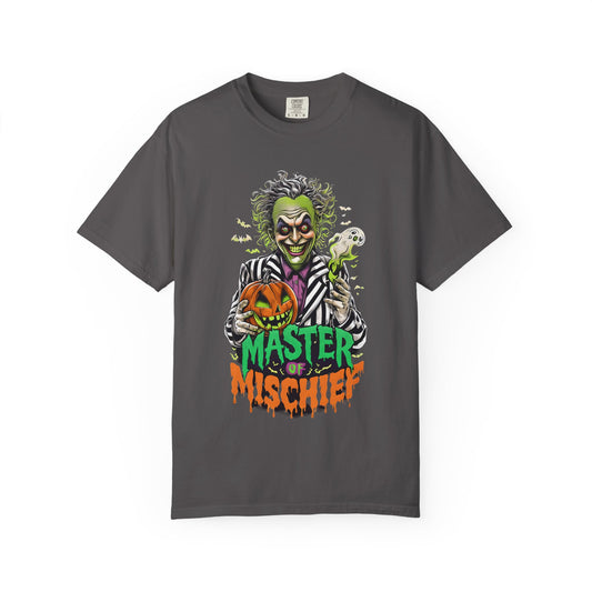 Master of Mischief Unisex T-Shirt, Halloween Party Shirt, Costume Tee, Spooky Gift, Fall Apparel, Graphic Tee