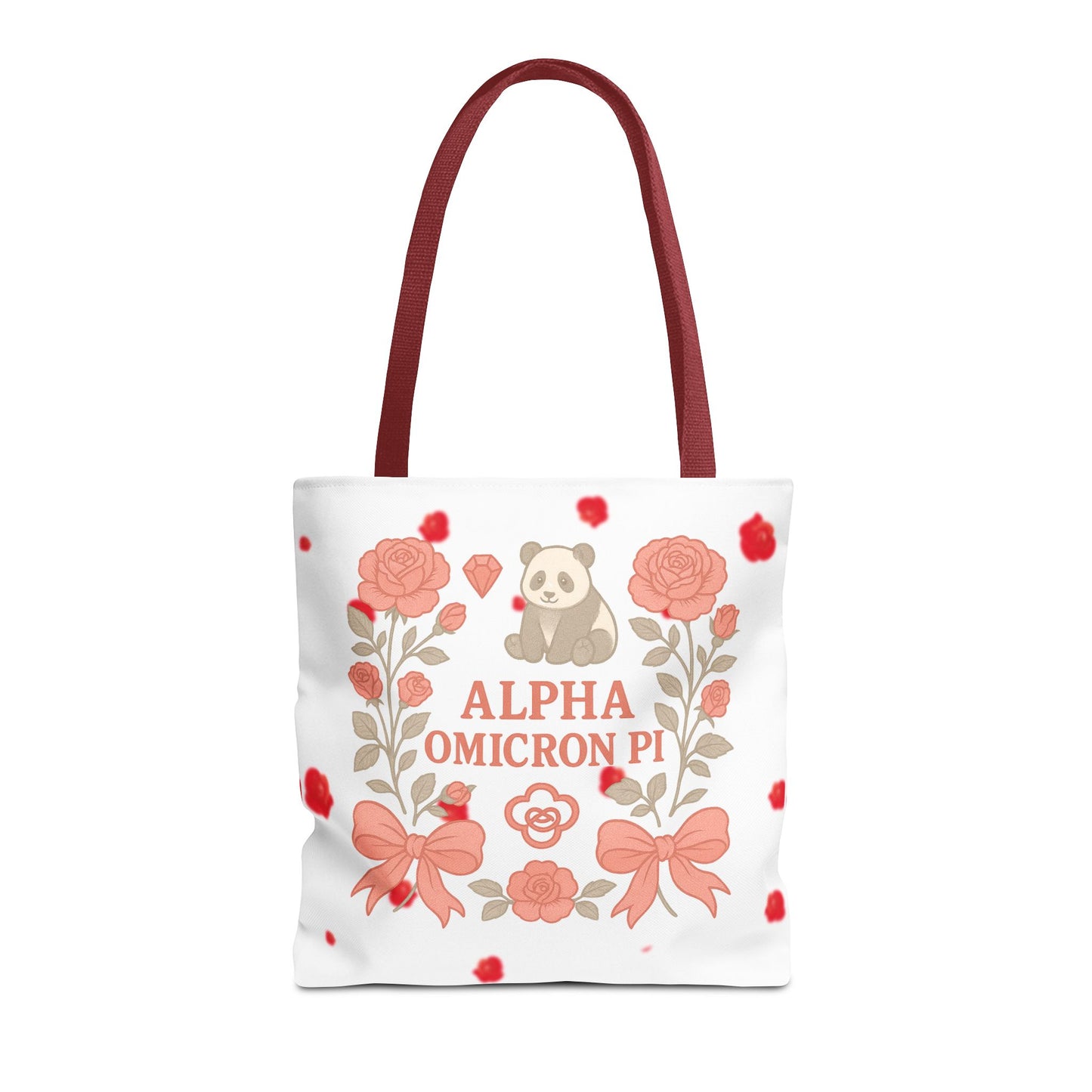 Floral Alpha Omicron Pi Tote Bag, Sorority Tote, Gift for Sisters, College Bag, Cute Everyday Tote