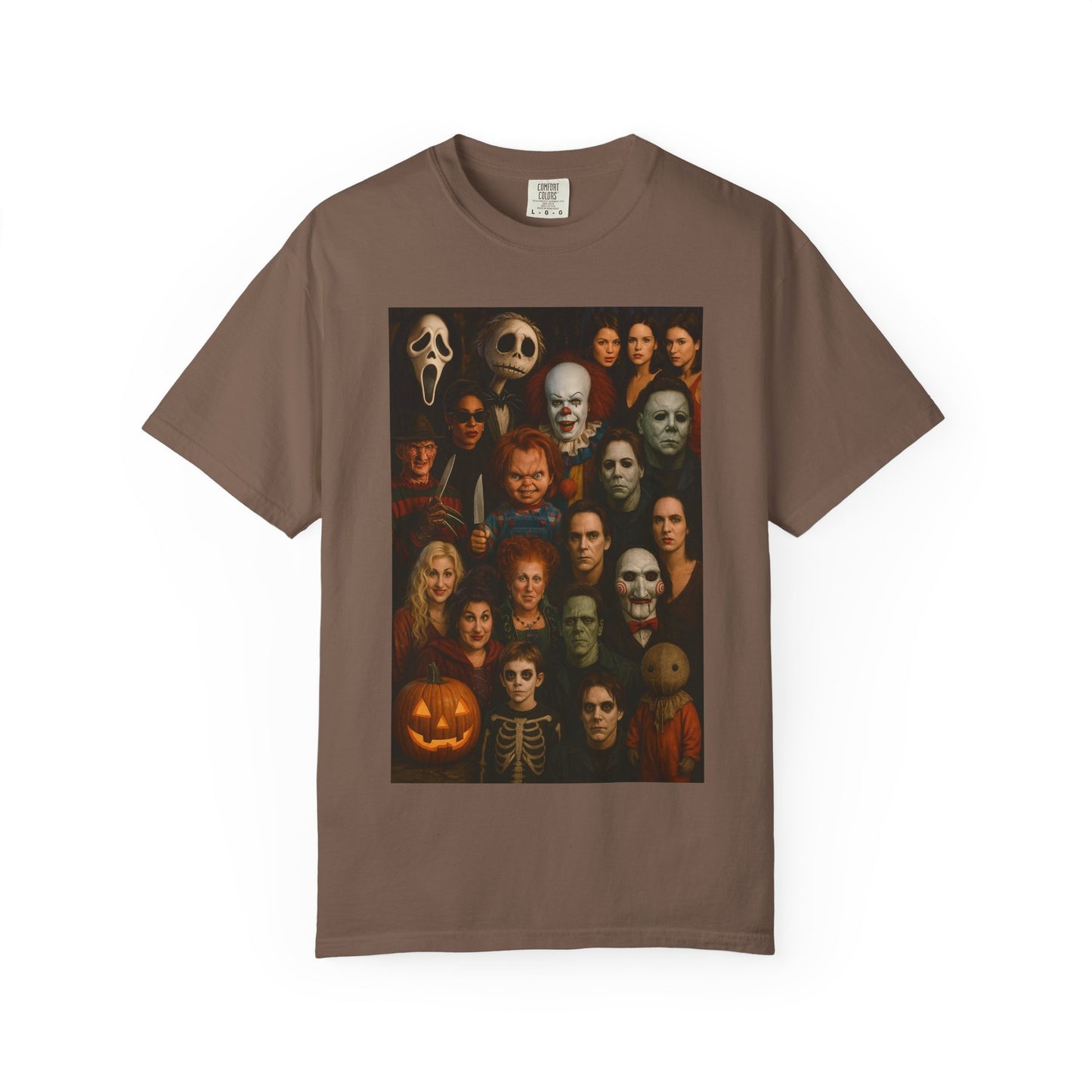 Spooky Halloween T-Shirt | Unisex Garment-Dyed Tee Featuring Iconic Horror Movie Characters, Perfect for Halloween Parties, Horror [...]
