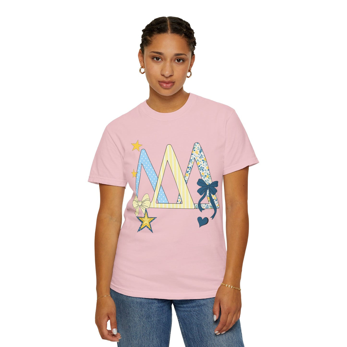 Whimsical yellow and blue Graphic T-Shirt