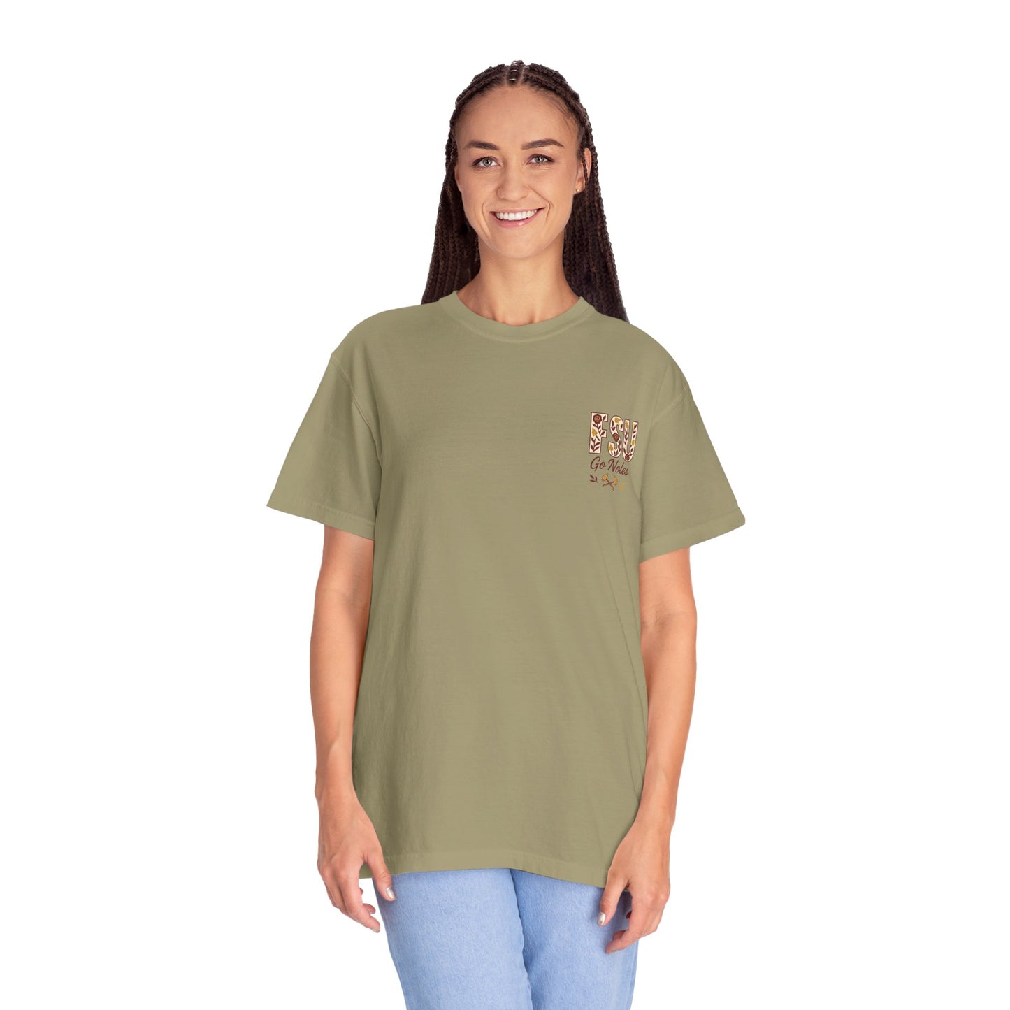 Tomahawk Nation T-Shirt, Unisex College Football Tees, Garment-Dyed Fan Apparel, Go Noles Spirit Wear, Game Day Outfit