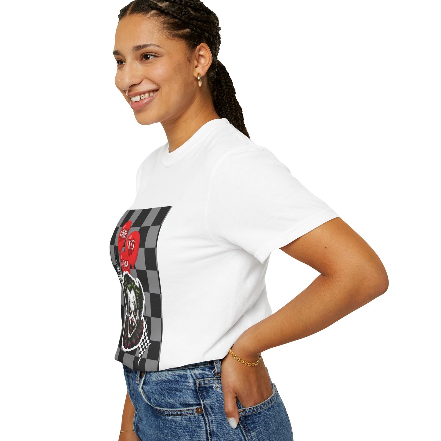 Creepy Clown Graphic T-Shirt, Halloween Costume Tee, Unisex Horror Shirt, Fun Gift for Fans, Graphic Novelty Wear, Casual Outfit