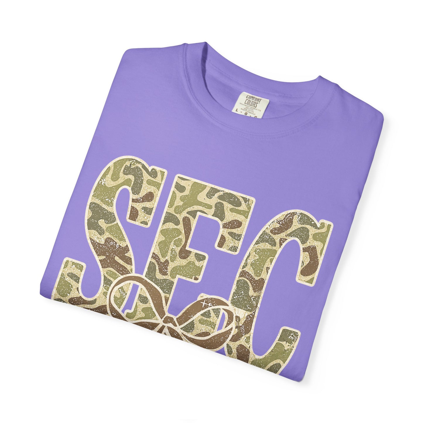 Camo Lettered Unisex T-Shirt - SEC Fan Gear - Gift for Him - Outdoor Wear