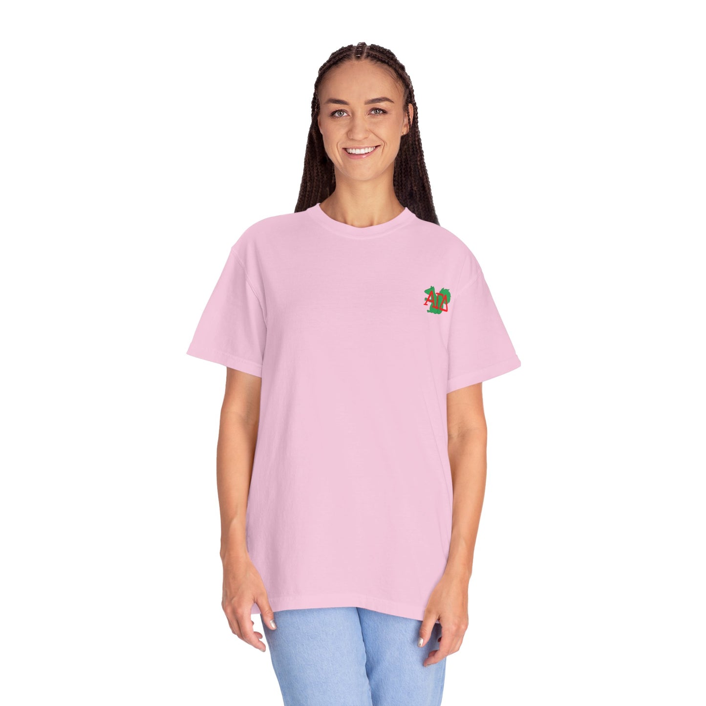 AGD Charming Sorority T-Shirt, Squirrel Design, Unisex Apparel, Perfect Gift, Casual Wear, College Life, Greek Life, Fraternity Events