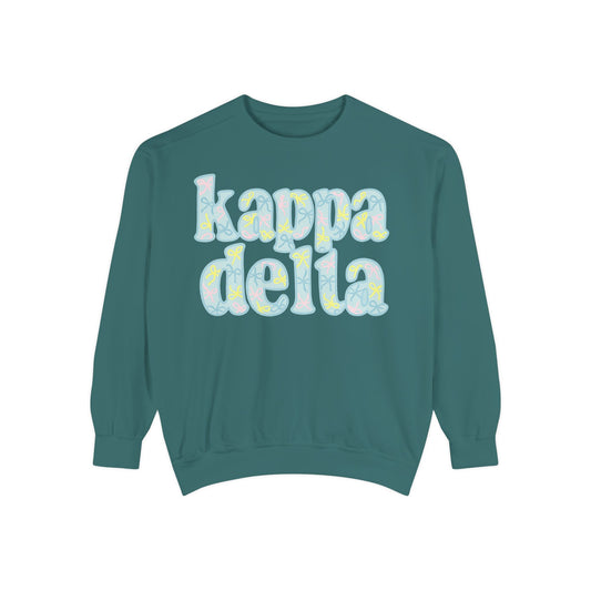 Sorority Sisters Cozy Sweatshirt - KaDelta Unisex Garment-Dyed