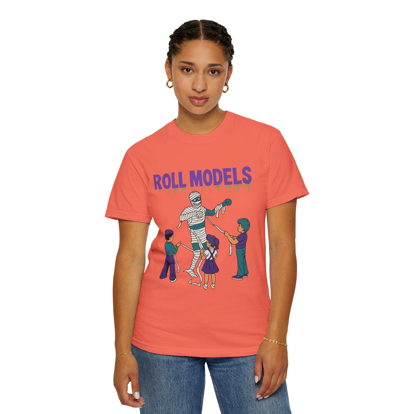 Mummy Roll Models T-Shirt, Cute Halloween Shirt, Kids Costume Tee, Family Fun Outfit, Retro Graphic Top, Vintage Style Tee