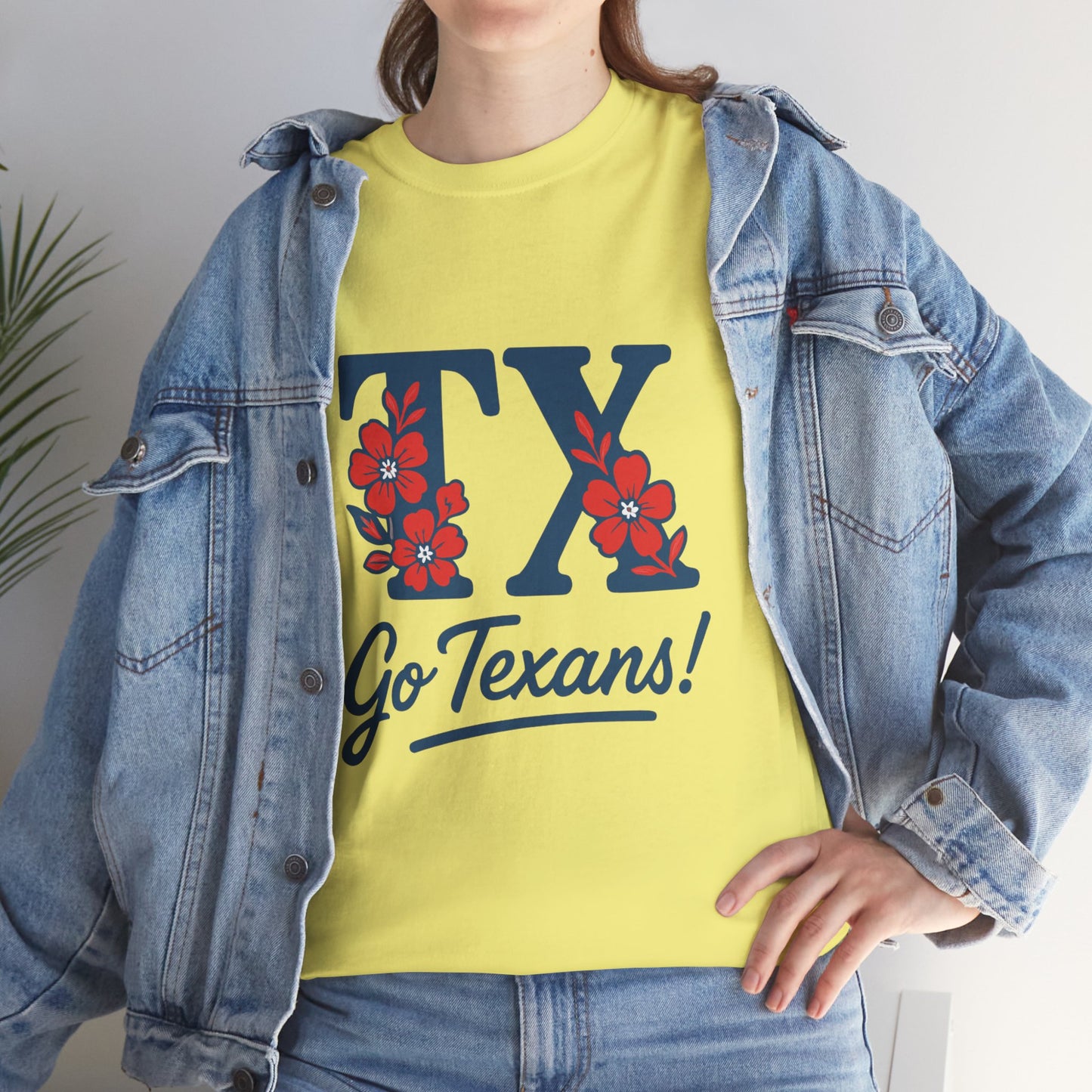 Texas Pride Unisex Cotton Tee | Go Texans! T-Shirt, Casual Wear, Game Day Shirt, Gift for Fans, Spring/Summer Style