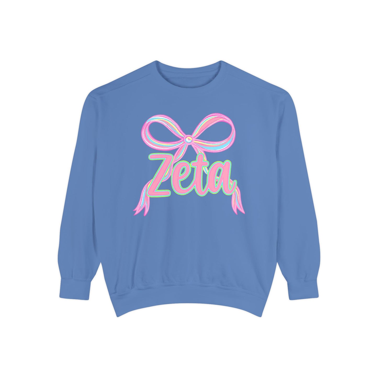 Zeta Graphic Sweatshirt, Cozy Fashion, Gift for Sorority Sisters, Cute Casual Wear, College Apparel, Unisex Outfit