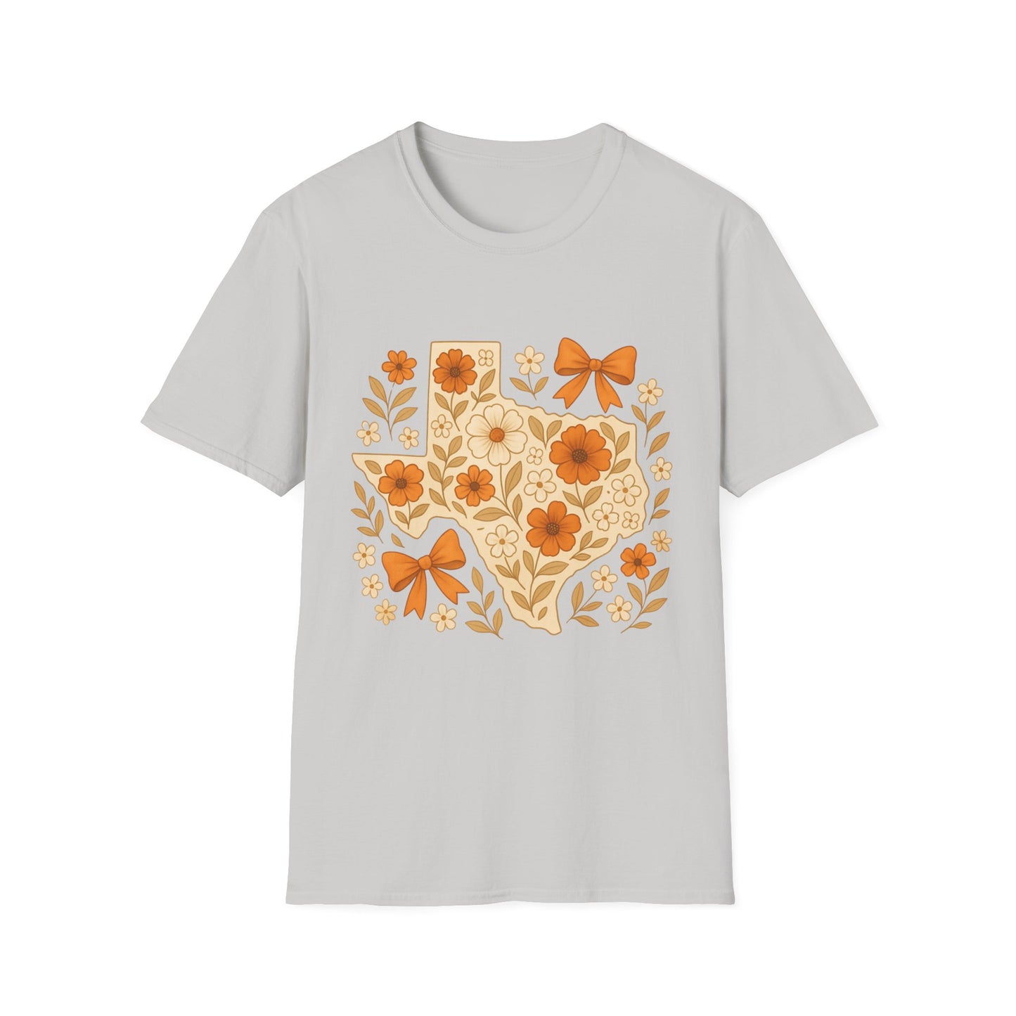 Texas Floral Unisex T-Shirt, Gift for Texans, Spring & Summer Wear, Festival Attire, Southern Charm Shirt