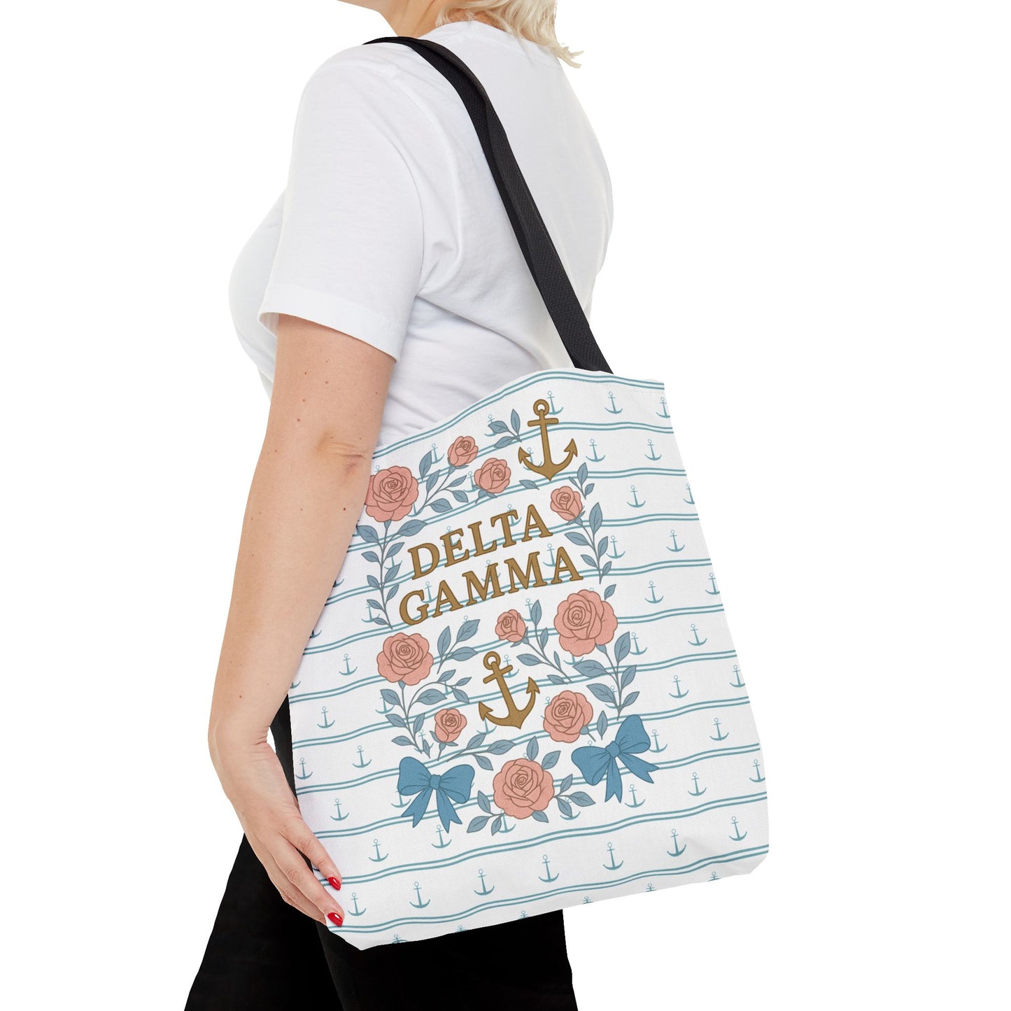 Floral Tote Bag - Delta Gamma Sisterhood Gift