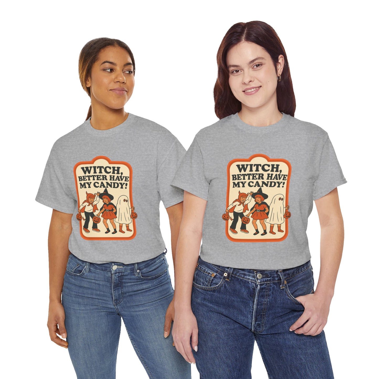 Halloween Witch Candy Tee - Unisex Cotton Shirt