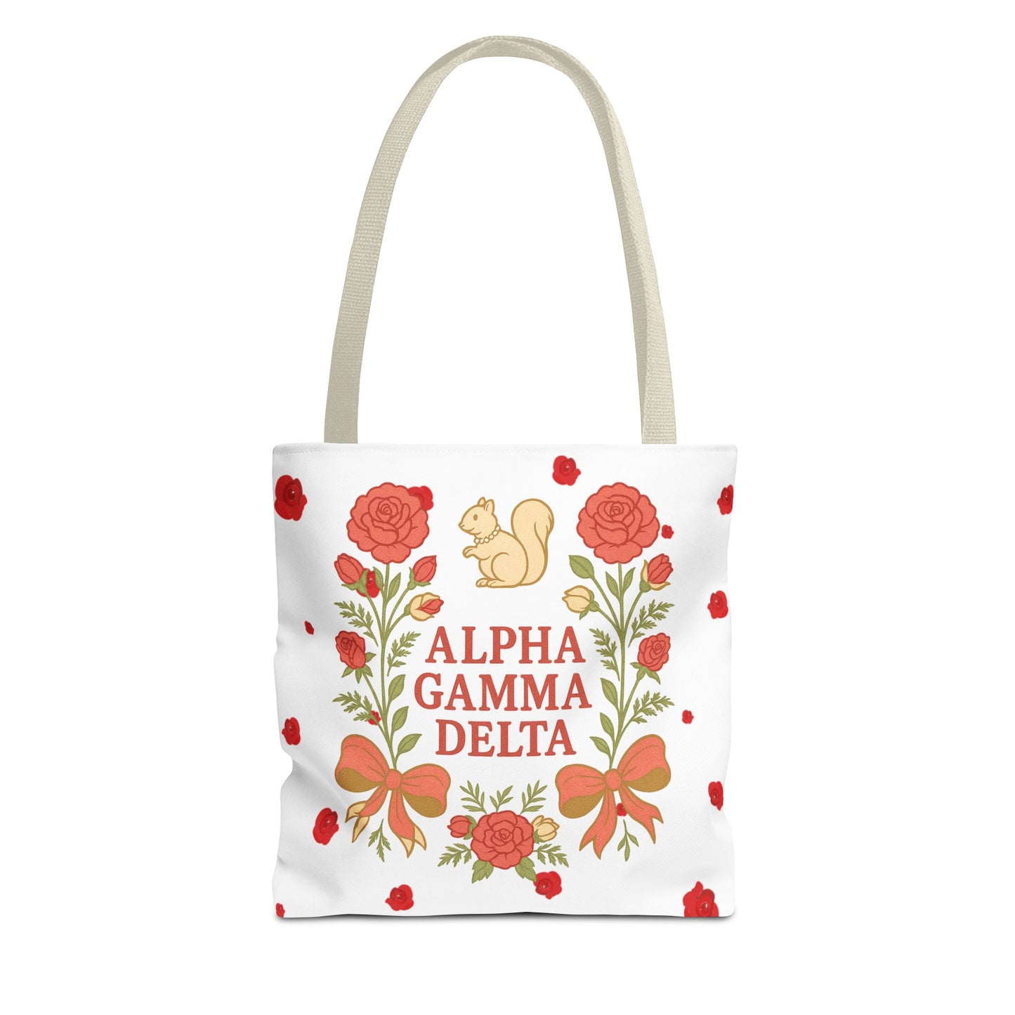 Floral Tote Bag | Alpha Gamma Delta Collection | Perfect for Sorority Events & Graduates