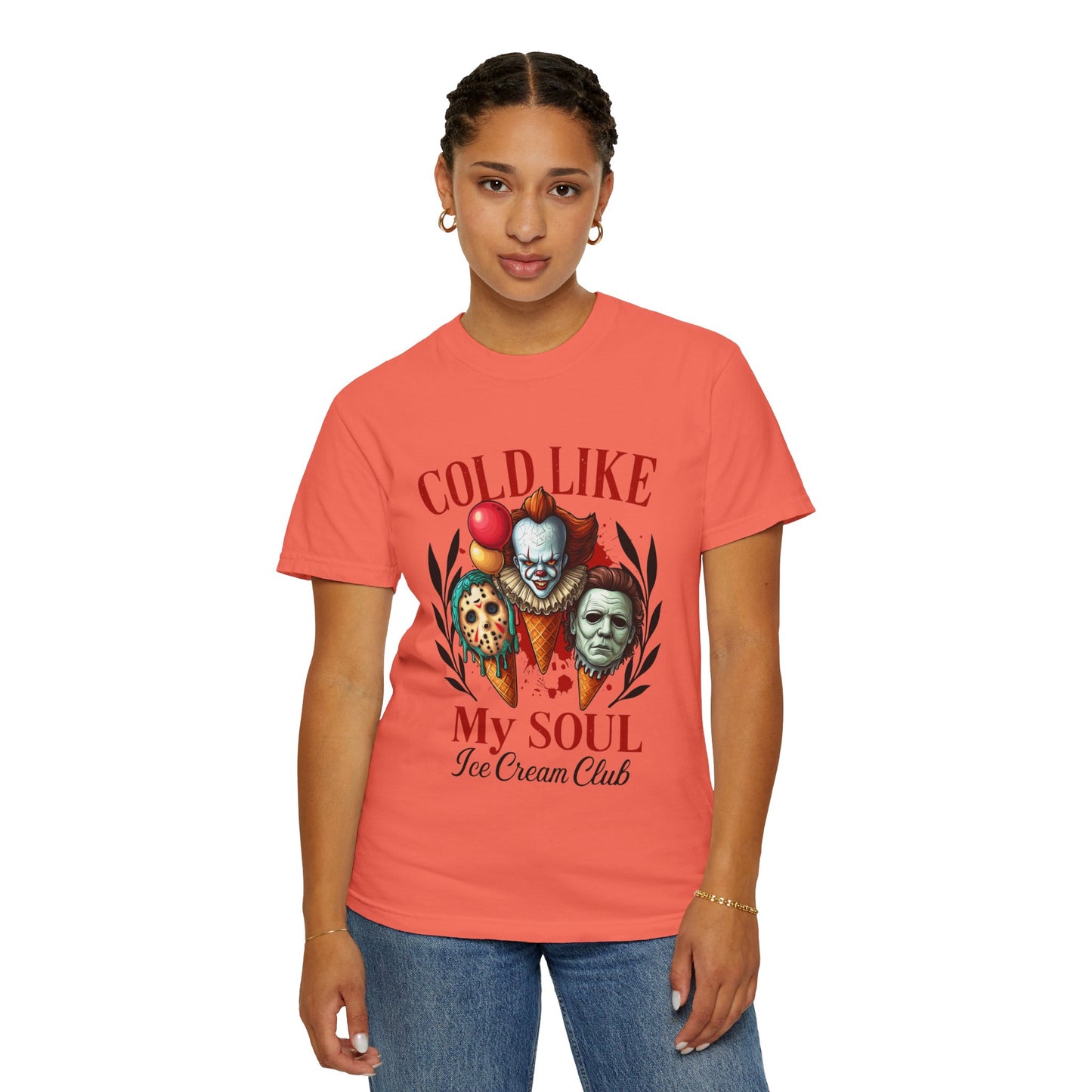 Chilling Soul T-Shirt, Vintage Horror Tee, Unisex Graphic Shirt, Ice Cream Lovers Gift, Fun Movie Merch