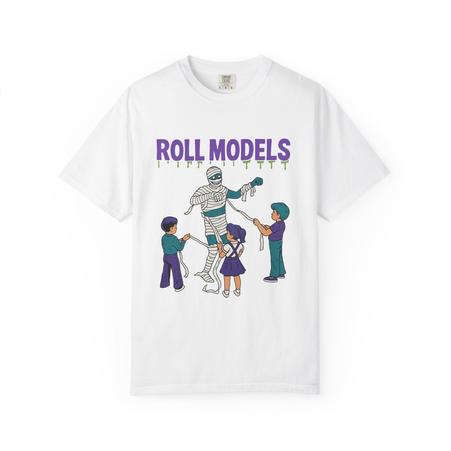 Mummy Roll Models T-Shirt, Cute Halloween Shirt, Kids Costume Tee, Family Fun Outfit, Retro Graphic Top, Vintage Style Tee