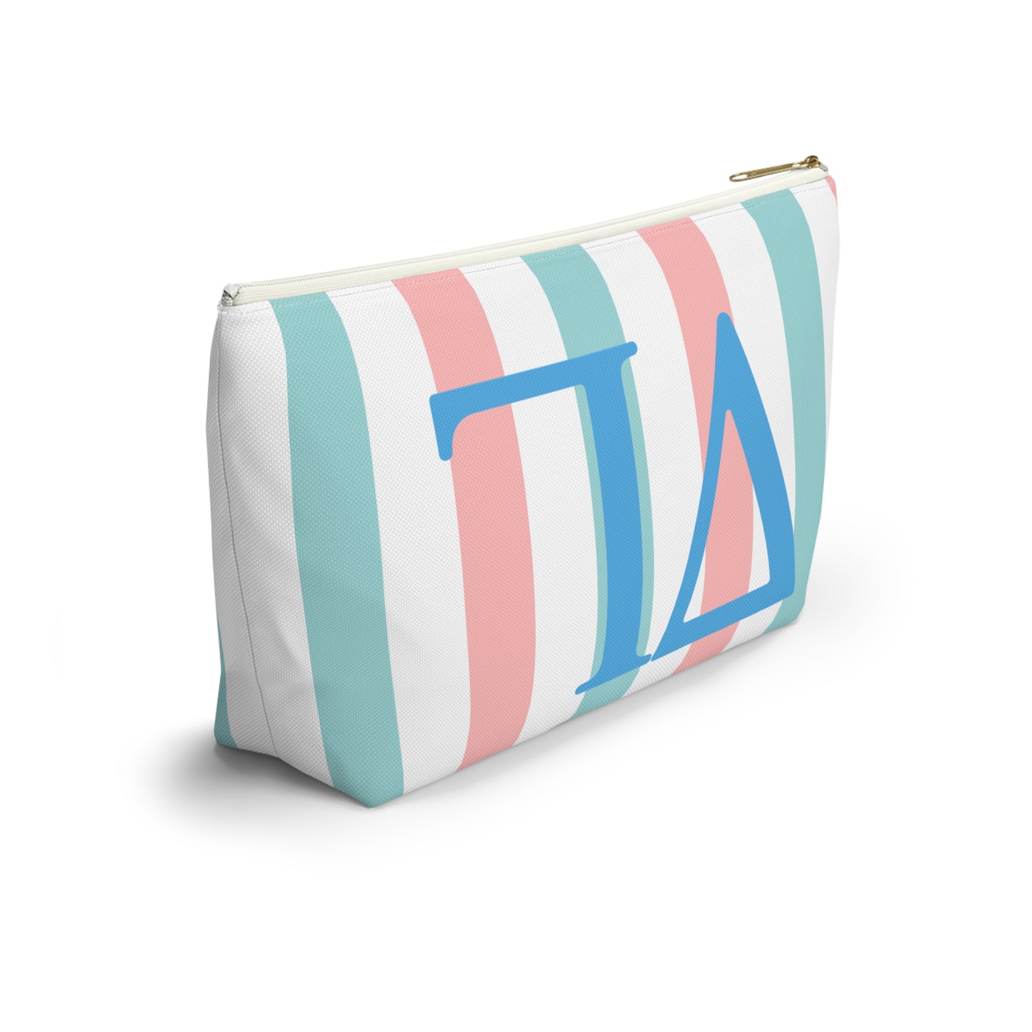 DG Greek Letter Accessory Pouch, Makeup Bag, Travel Toiletry Organizer, Personalized Gift, Sorority Essentials, Deltas, Greek Life