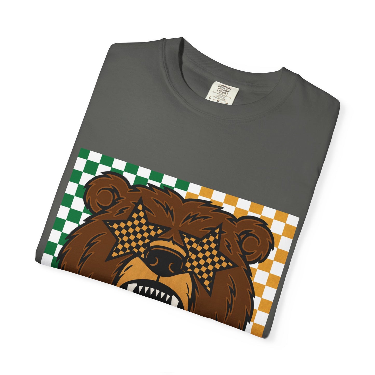 Checkered BU Bear Unisex T-shirt