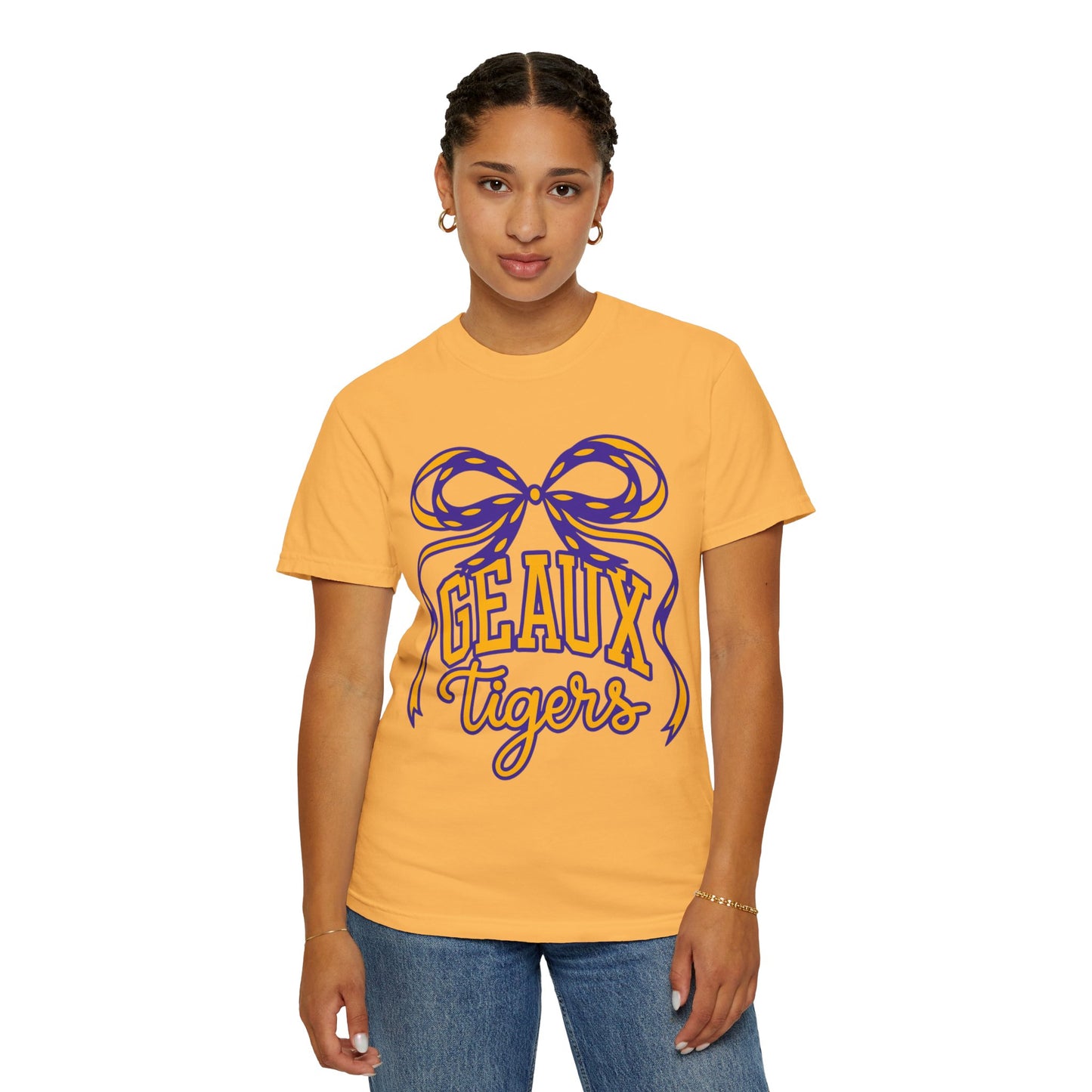 Géaux Tigers Garment-Dyed T-Shirt, Unisex Tee, LSU Spirit Wear, College Apparel, Game Day Outfit, Casual Style