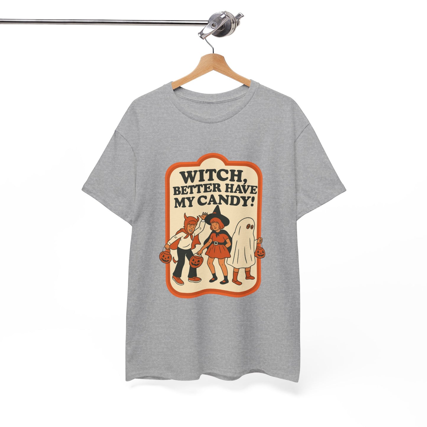 Halloween Witch Candy Tee - Unisex Cotton Shirt