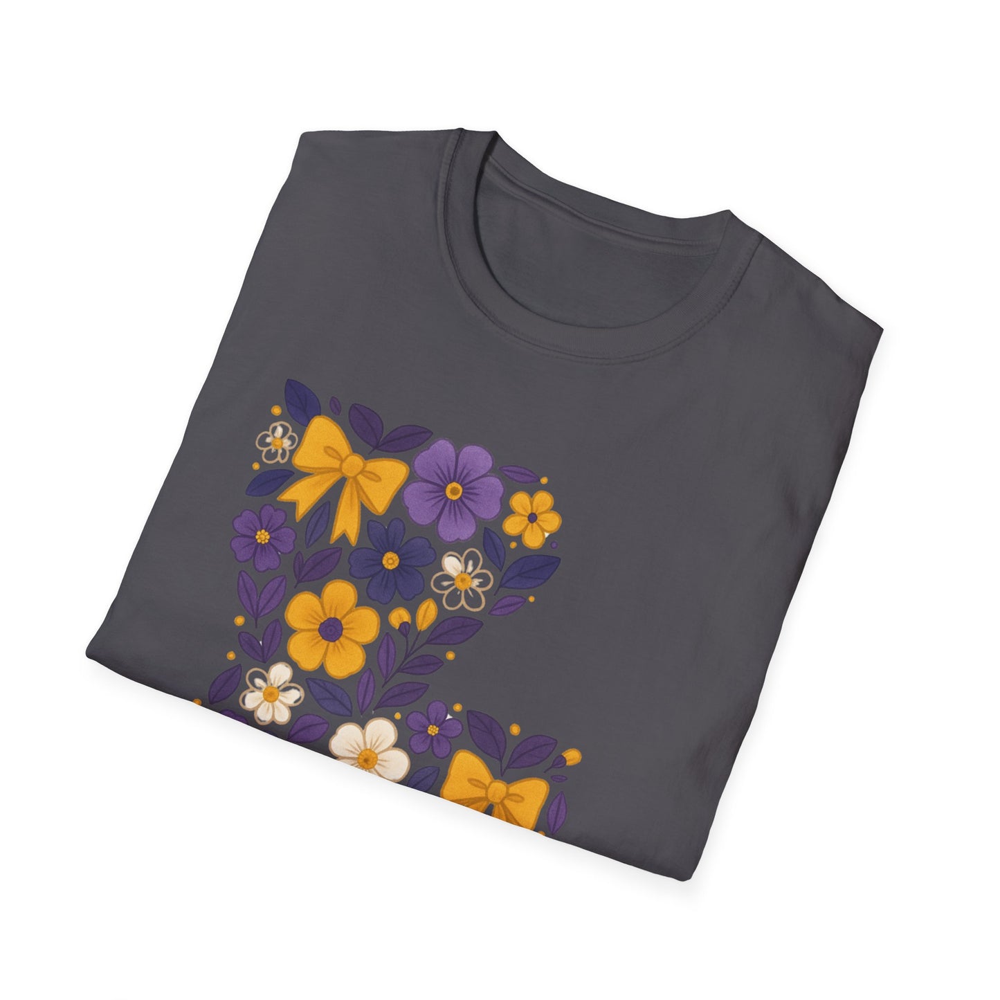 Louisiana Floral Graphic Tee, Casual Unisex T-Shirt, Spring Fashion, Gift for Nature Lovers, Summer Outfit, Southern Pride
