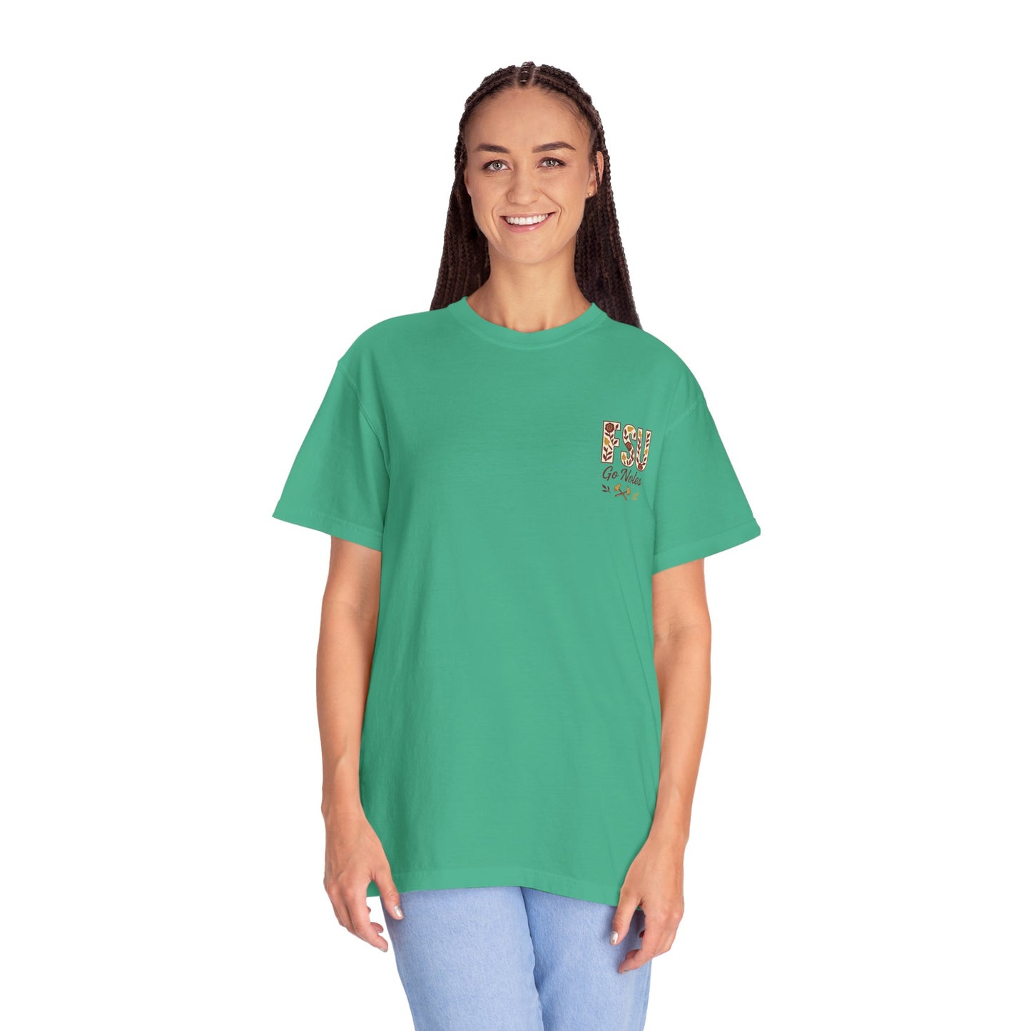 Tomahawk Nation T-Shirt, Unisex College Football Tees, Garment-Dyed Fan Apparel, Go Noles Spirit Wear, Game Day Outfit